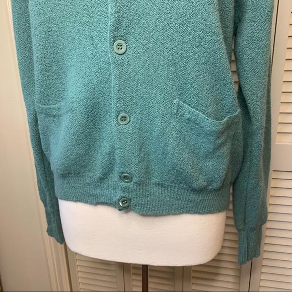 Peruvian Connection sage green alpaca cardigan - Picture 8 of 10